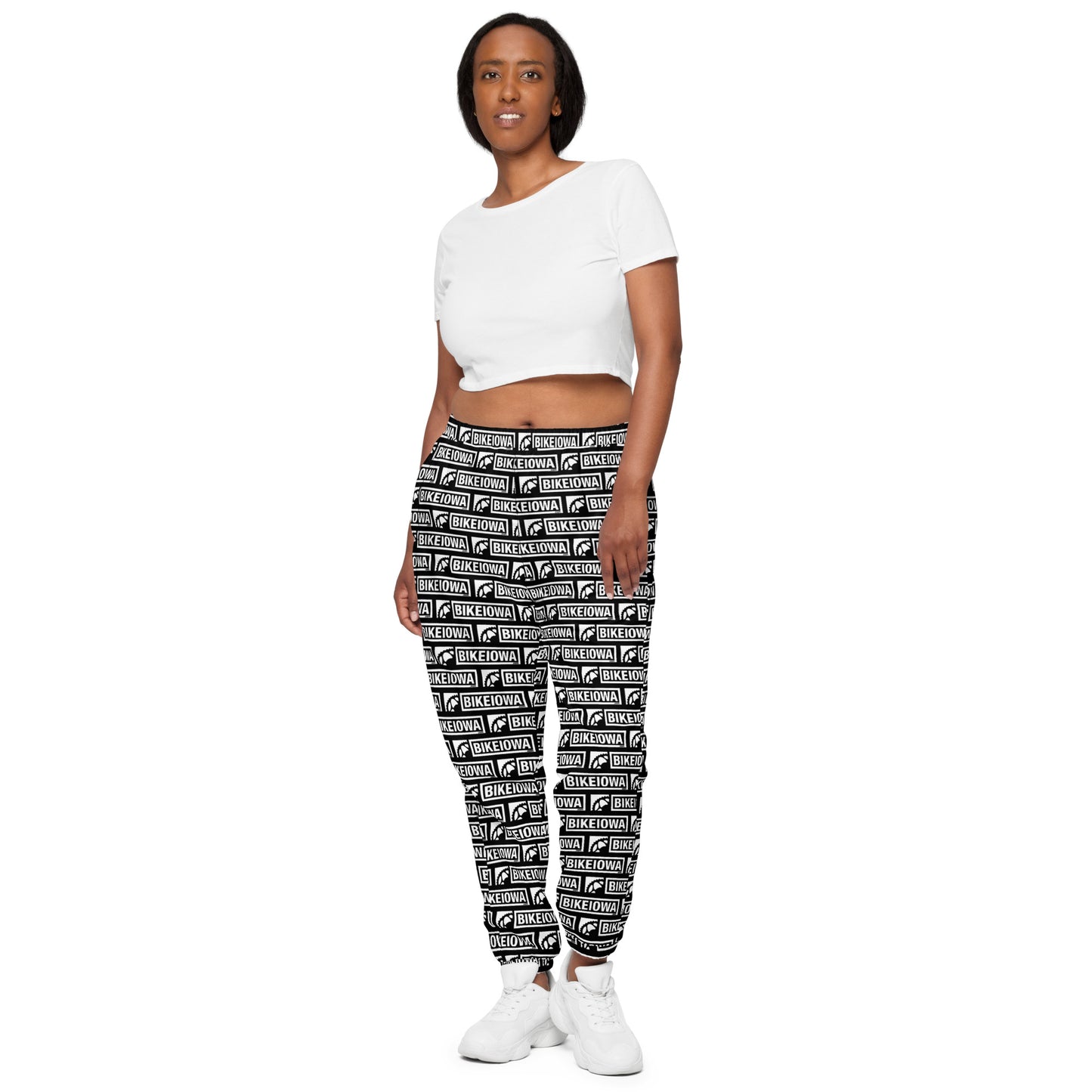 Unisex track pants - black logo