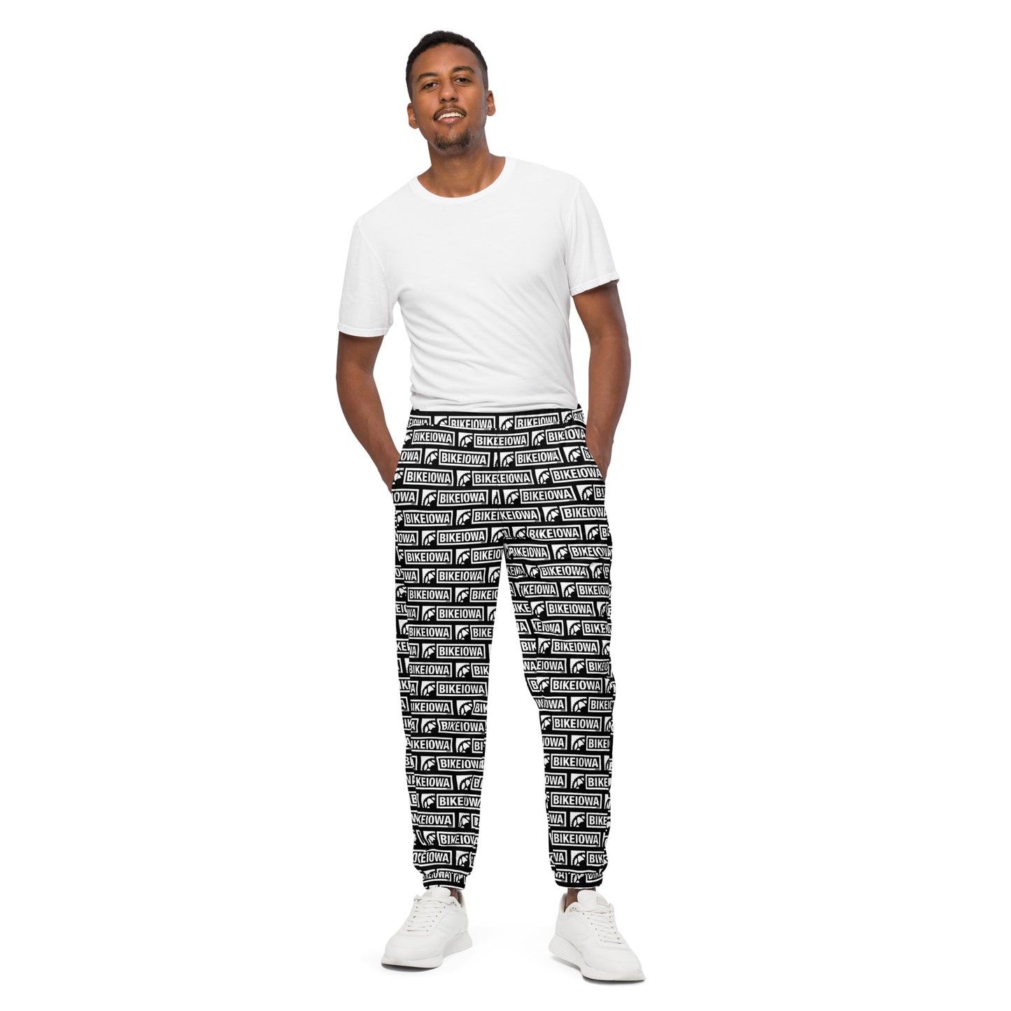 Unisex track pants - black logo
