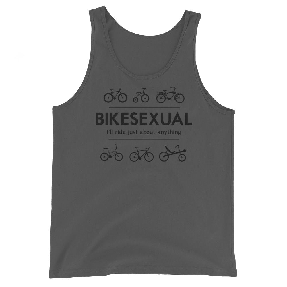 BIKESEXUAL Tank - black logo