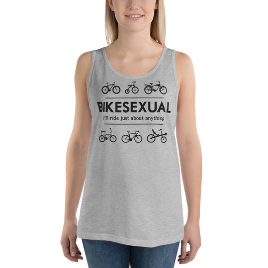 BIKESEXUAL Tank - black logo