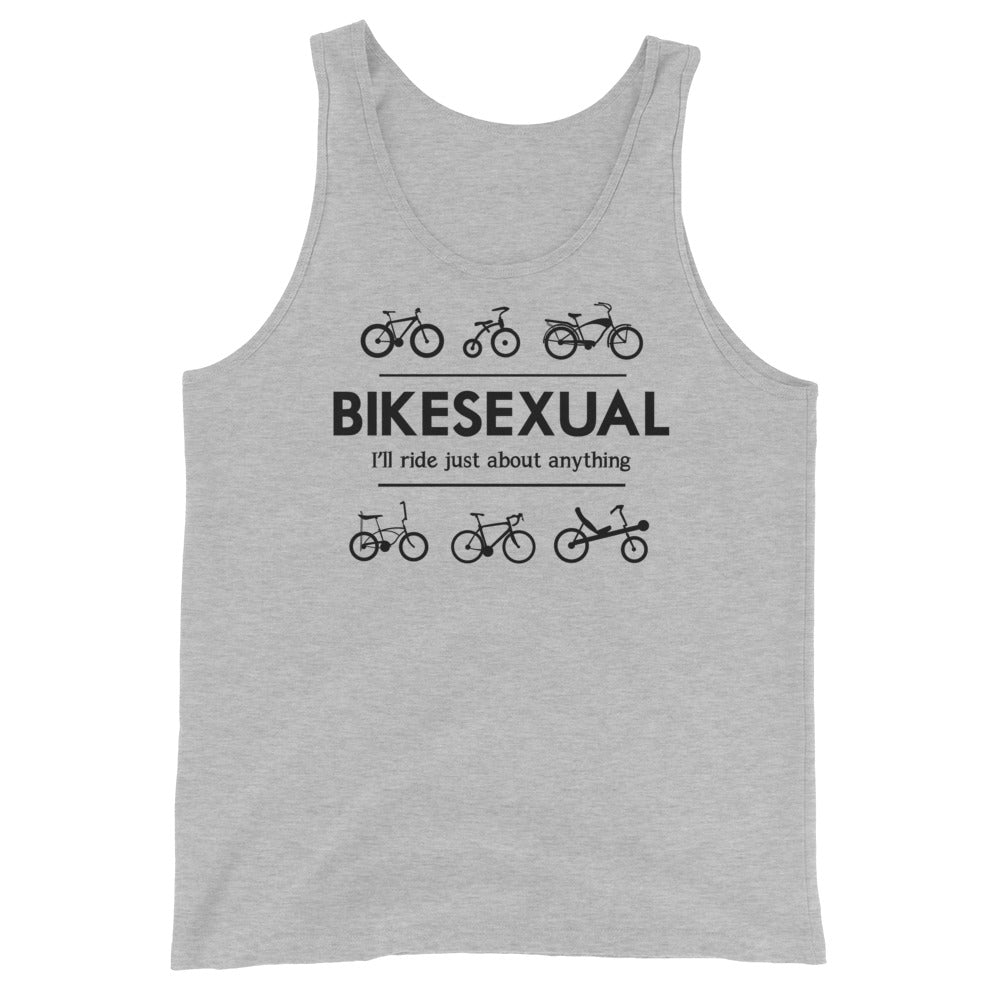 BIKESEXUAL Tank - black logo