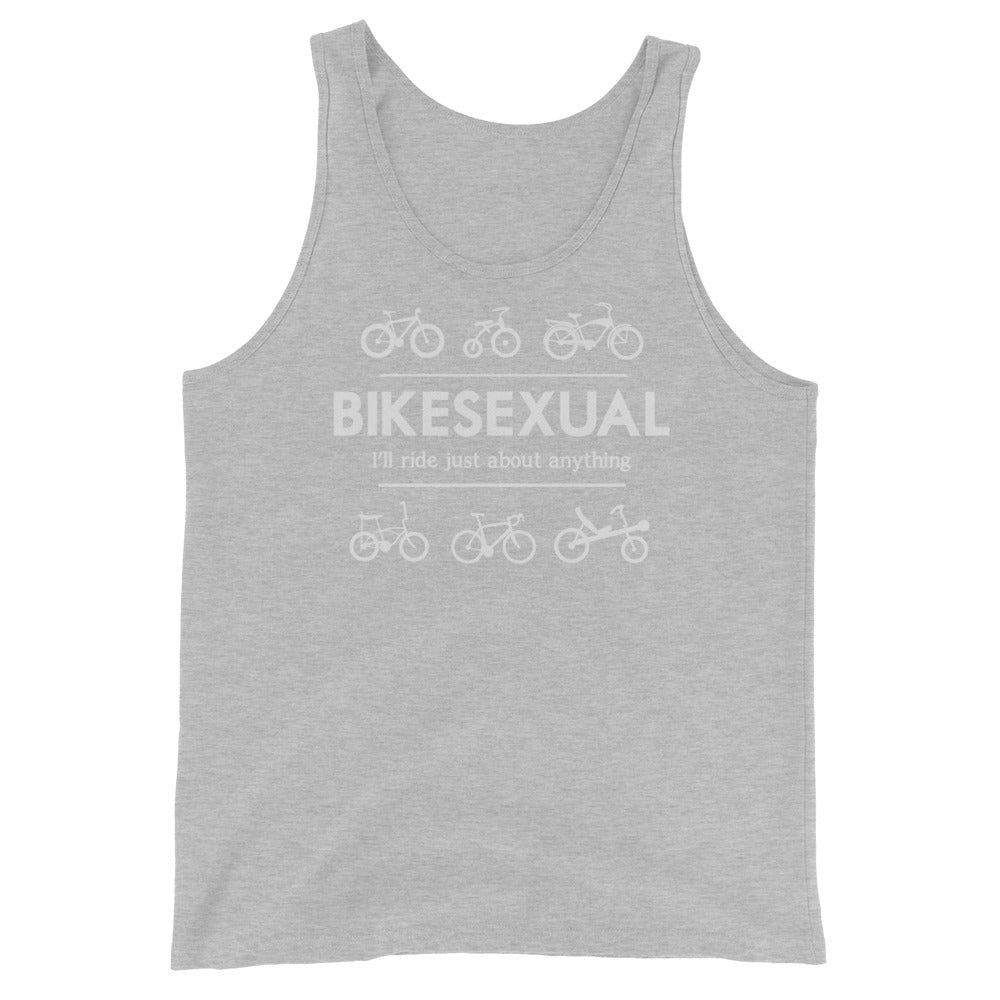 BIKESEXUAL Tank - white logo