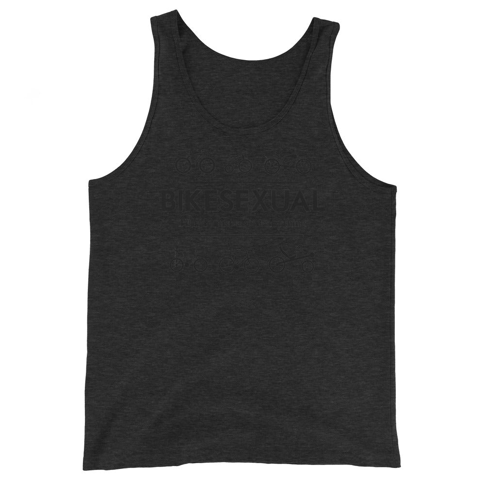 BIKESEXUAL Tank - black logo