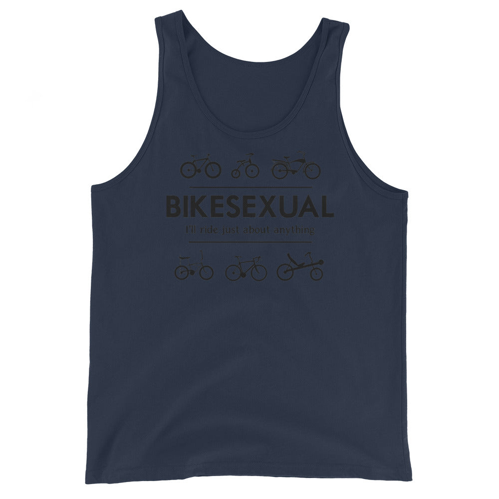 BIKESEXUAL Tank - black logo