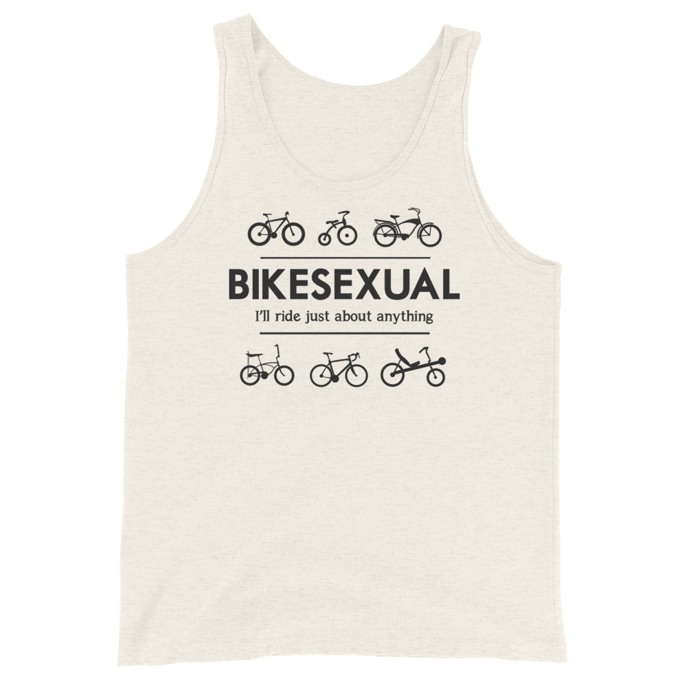 BIKESEXUAL Tank - black logo