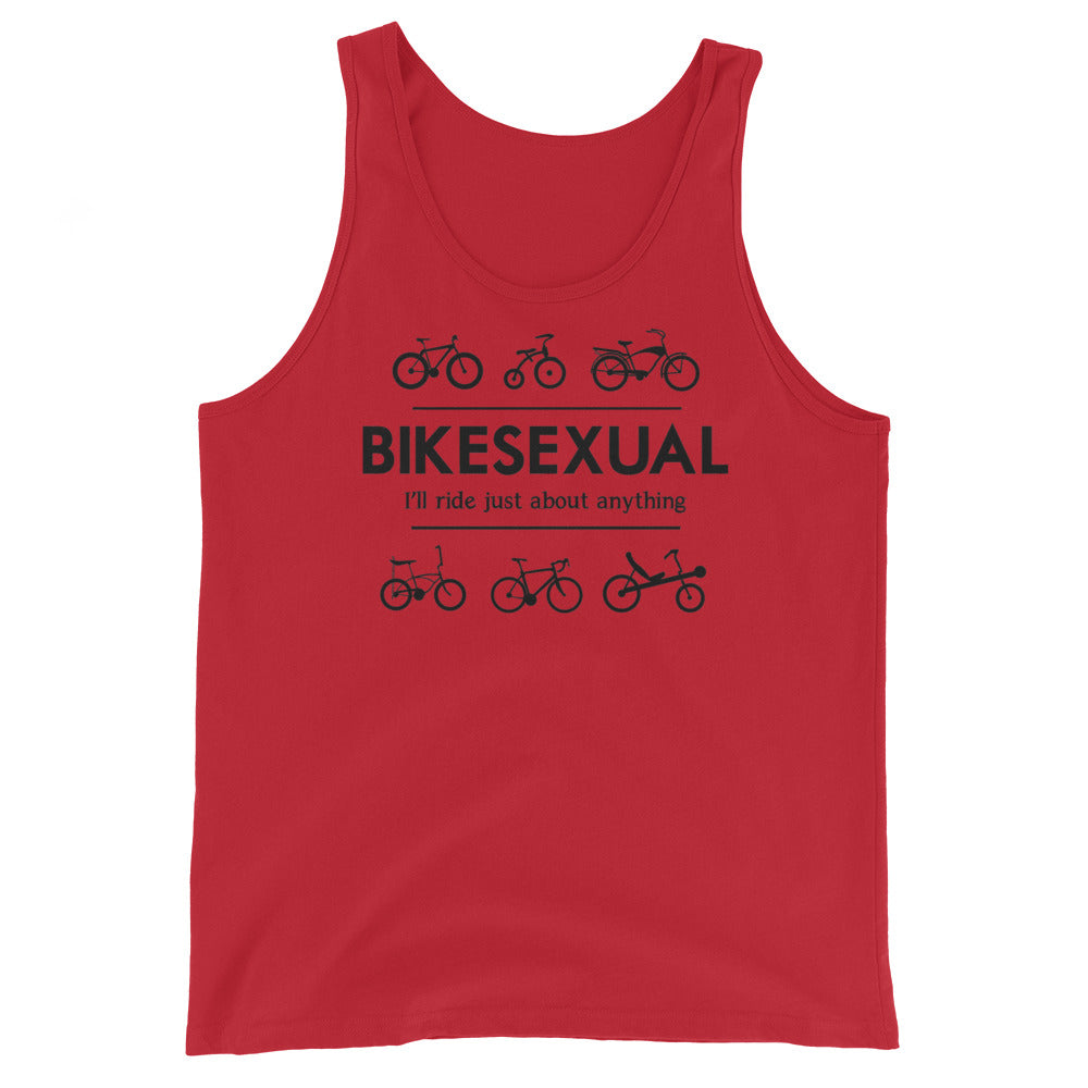 BIKESEXUAL Tank - black logo