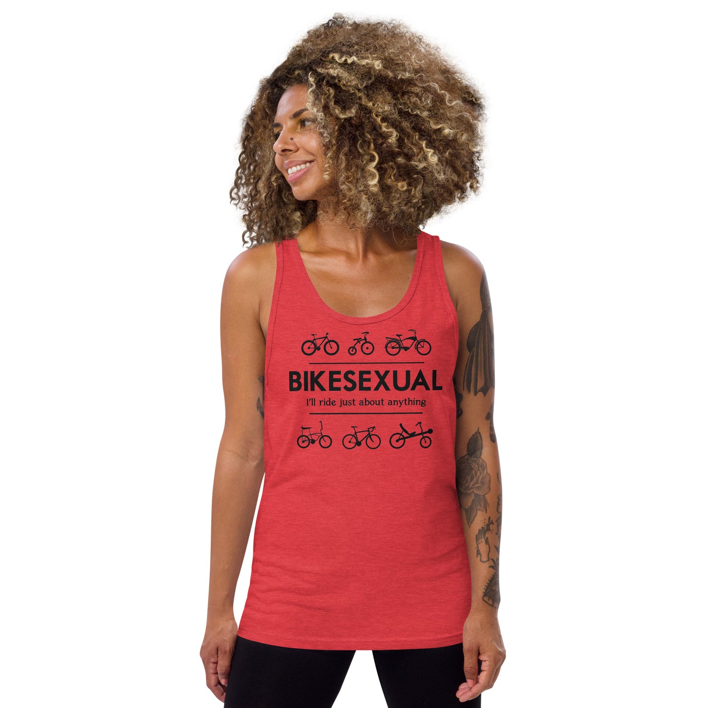 BIKESEXUAL Tank - black logo