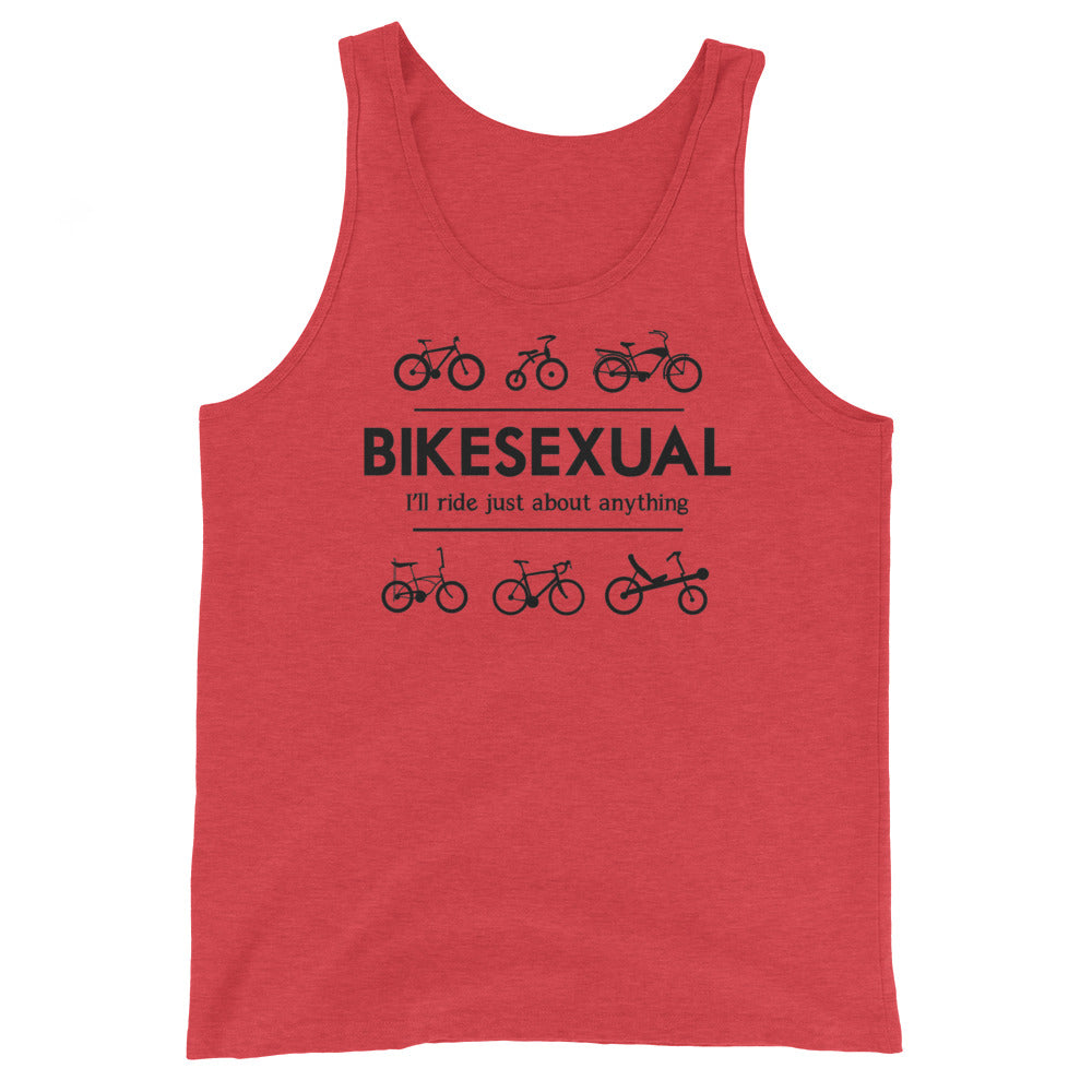 BIKESEXUAL Tank - black logo