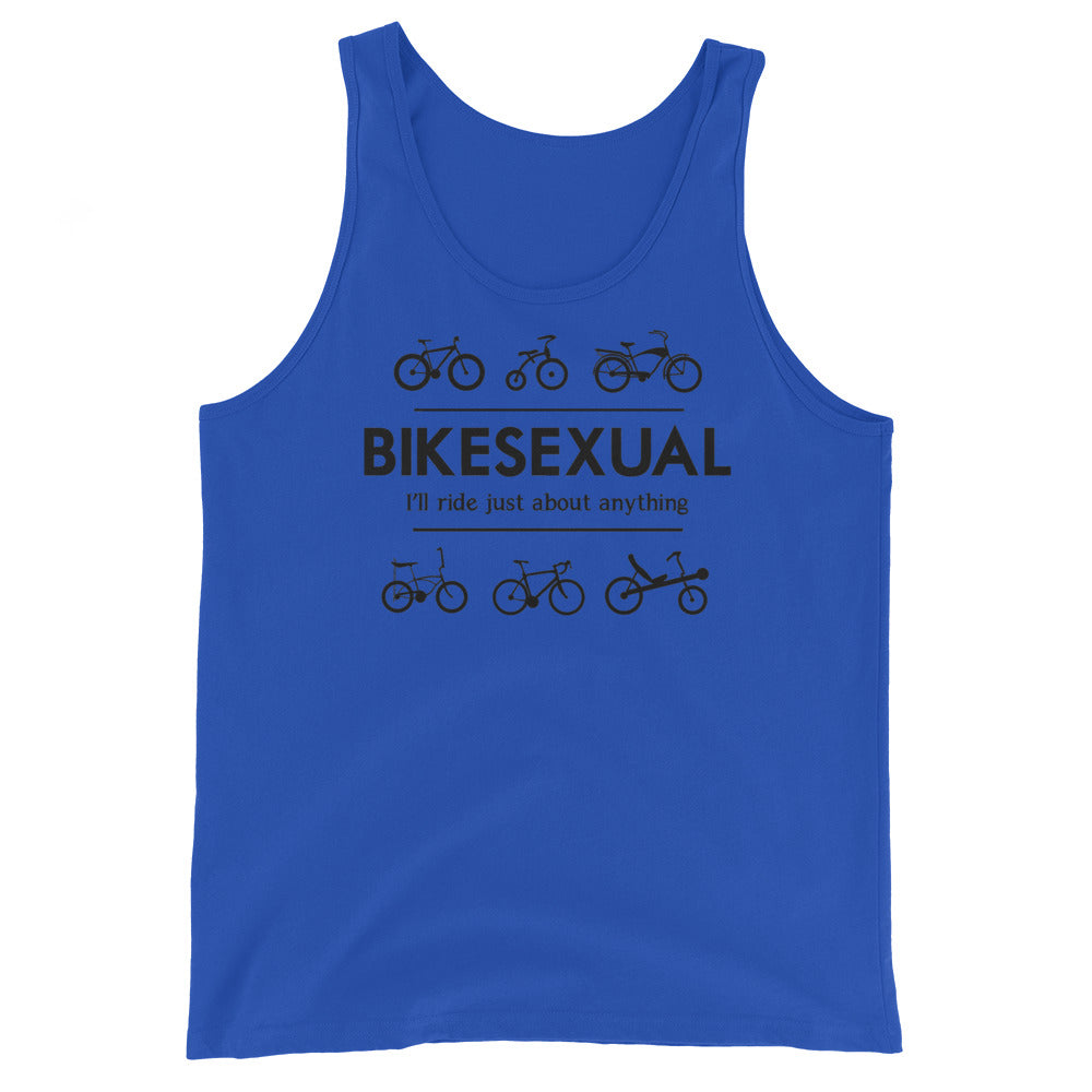 BIKESEXUAL Tank - black logo