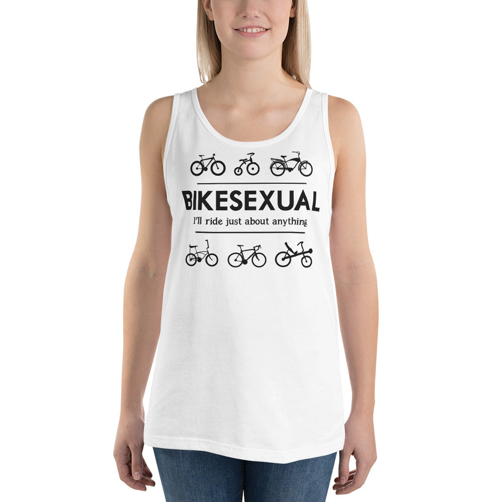 BIKESEXUAL Tank - black logo