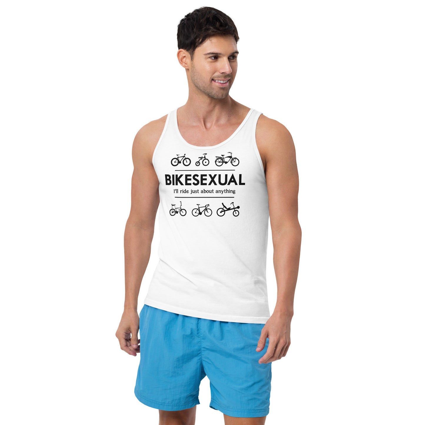 BIKESEXUAL Tank - black logo