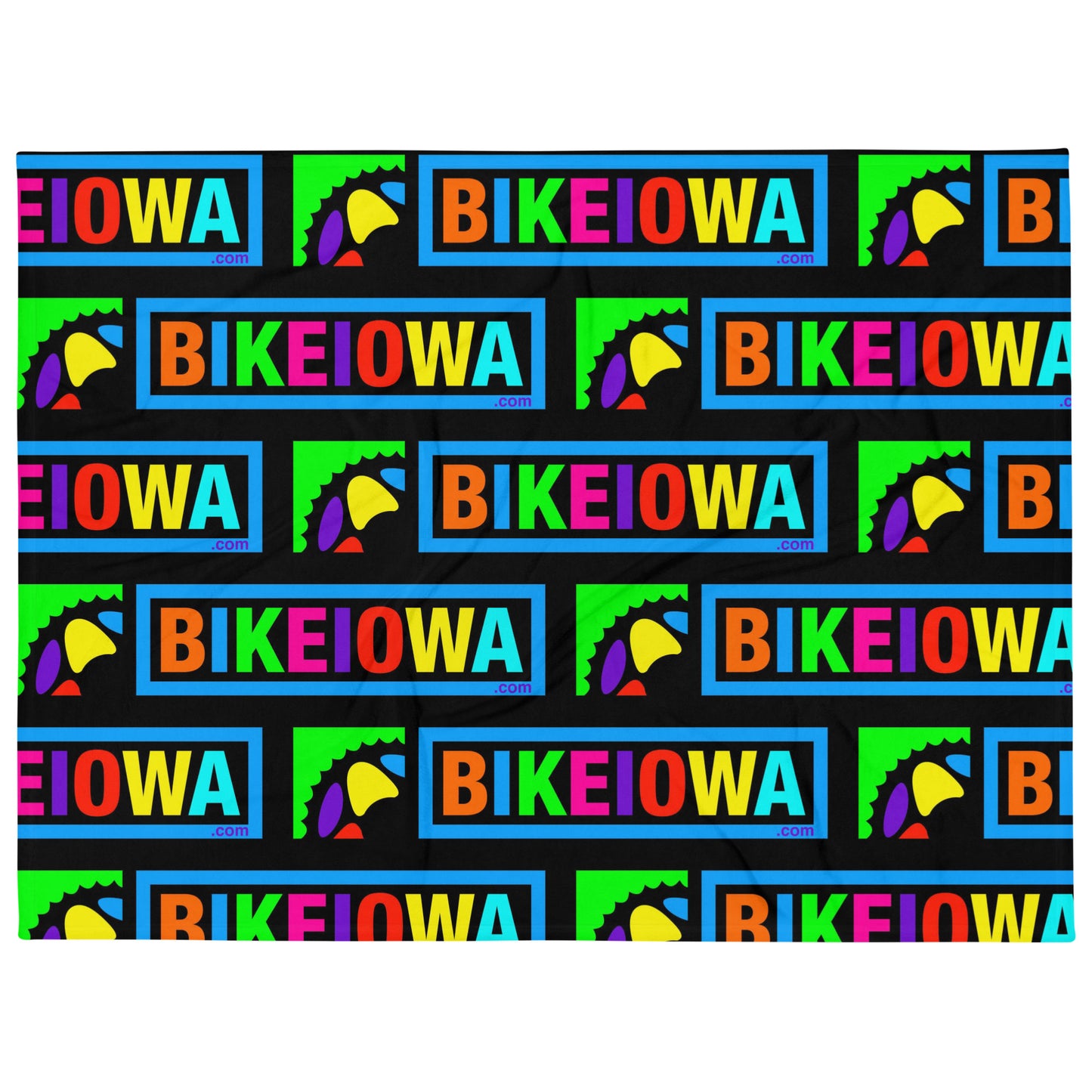 Throw Blanket - multi-color logo